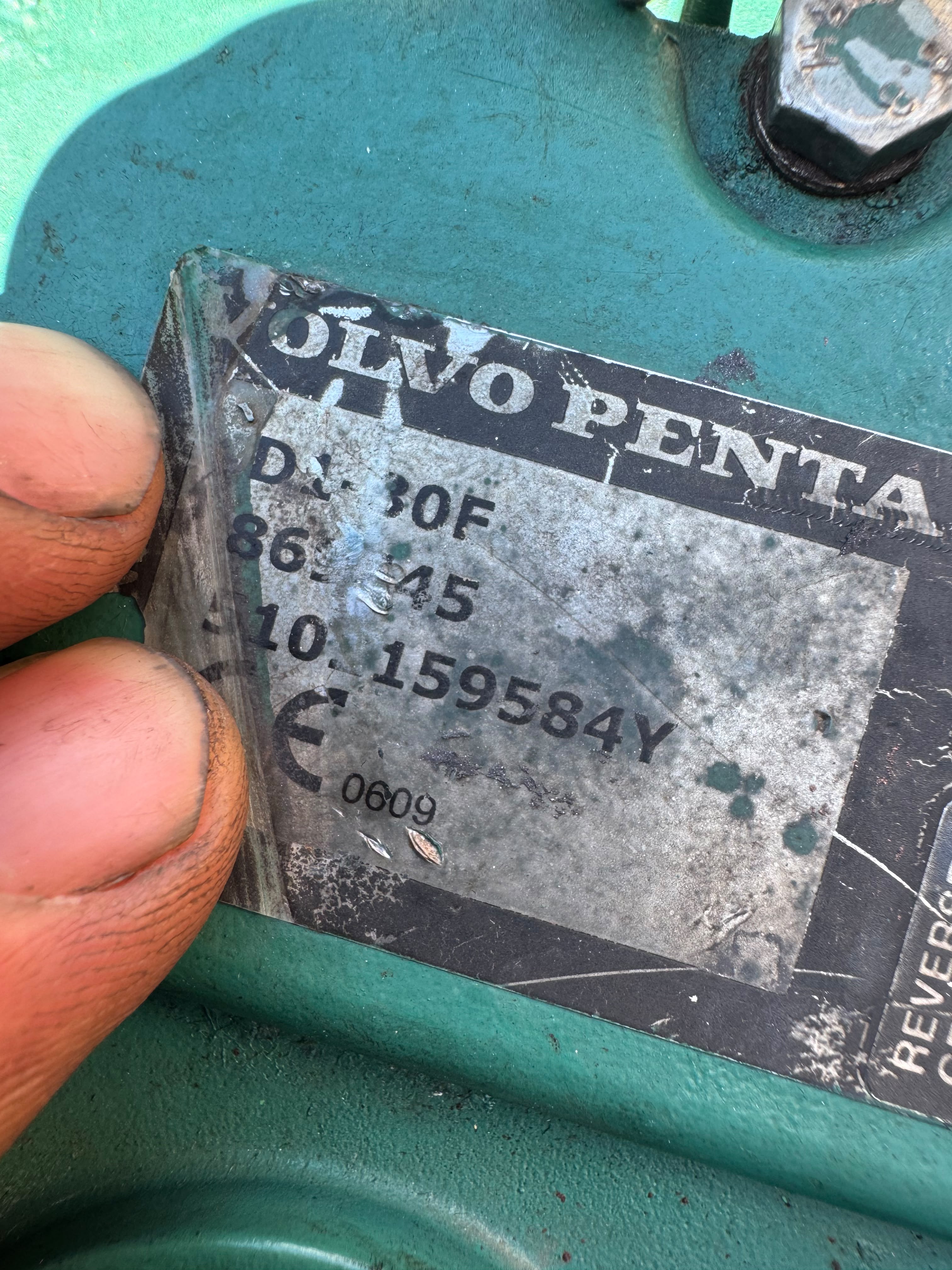 Volvo Penta D1-30 + Transmission + harness + Gauge Panel