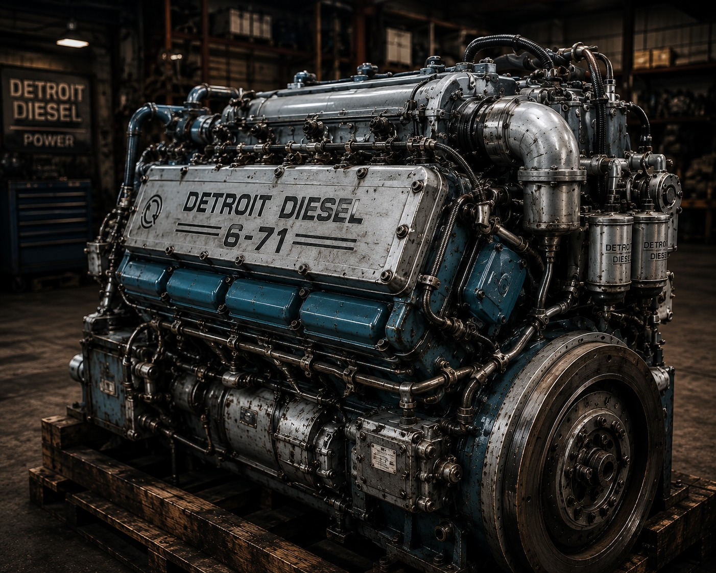 Quality used Detroit marine diesel engine
